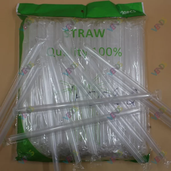 Trubucka Kokteyl Seffaf JF-009-2 (100-lu) 14x230 mm (50 bl)