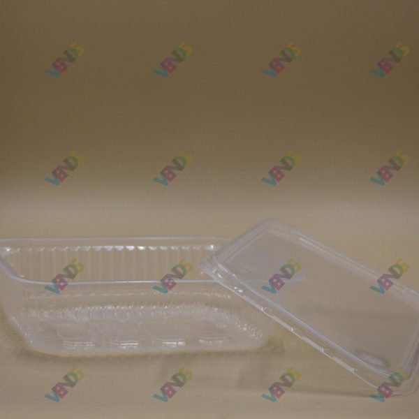 Konteyner Plastik Qapaqli Seffaf 750ML D-185 (2/100 ed)